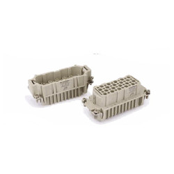 Insert HD, Raccordement à Sertir, mâle, 40 pin, 10A, Polycarbonate, 16B|32B 